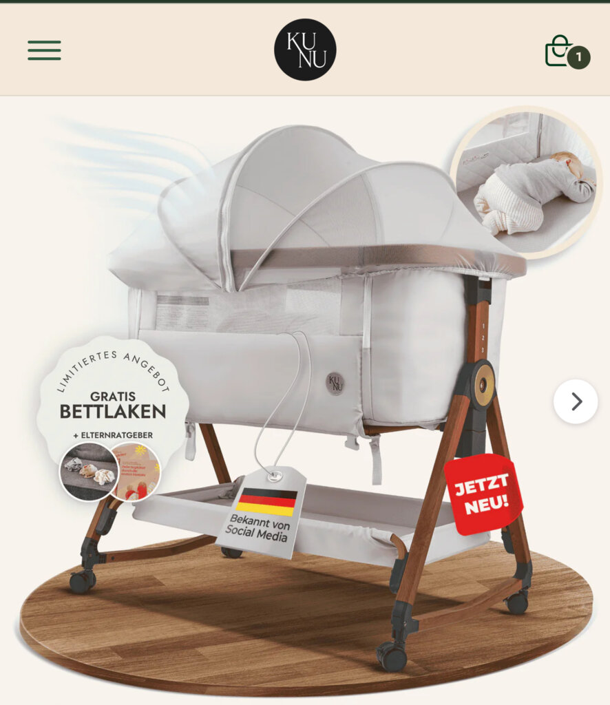 KUNU® Babybeistellbett