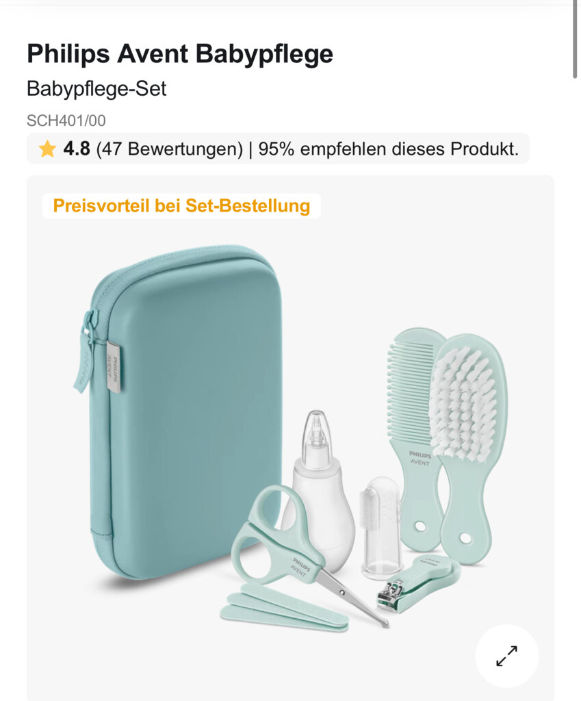 Produkt Avent Avent Babypflege Babypflege-Set SCH401/00 Babypflege-Set kaufen